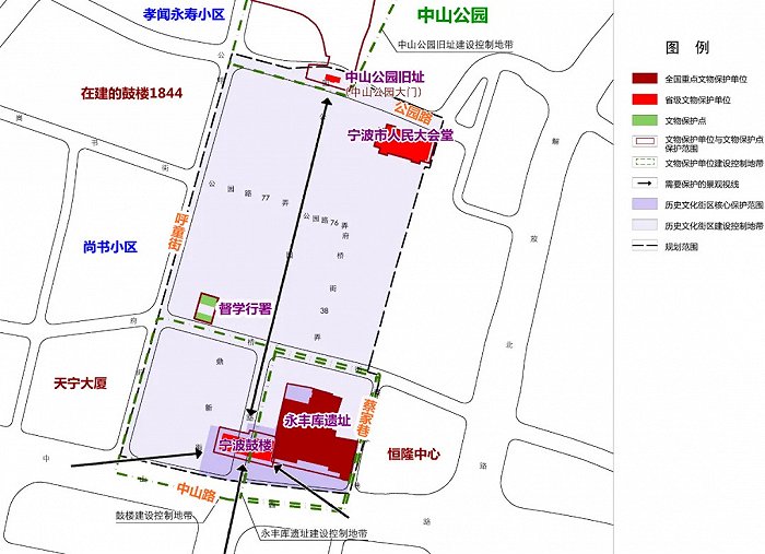 街区历史文化遗产保护总图