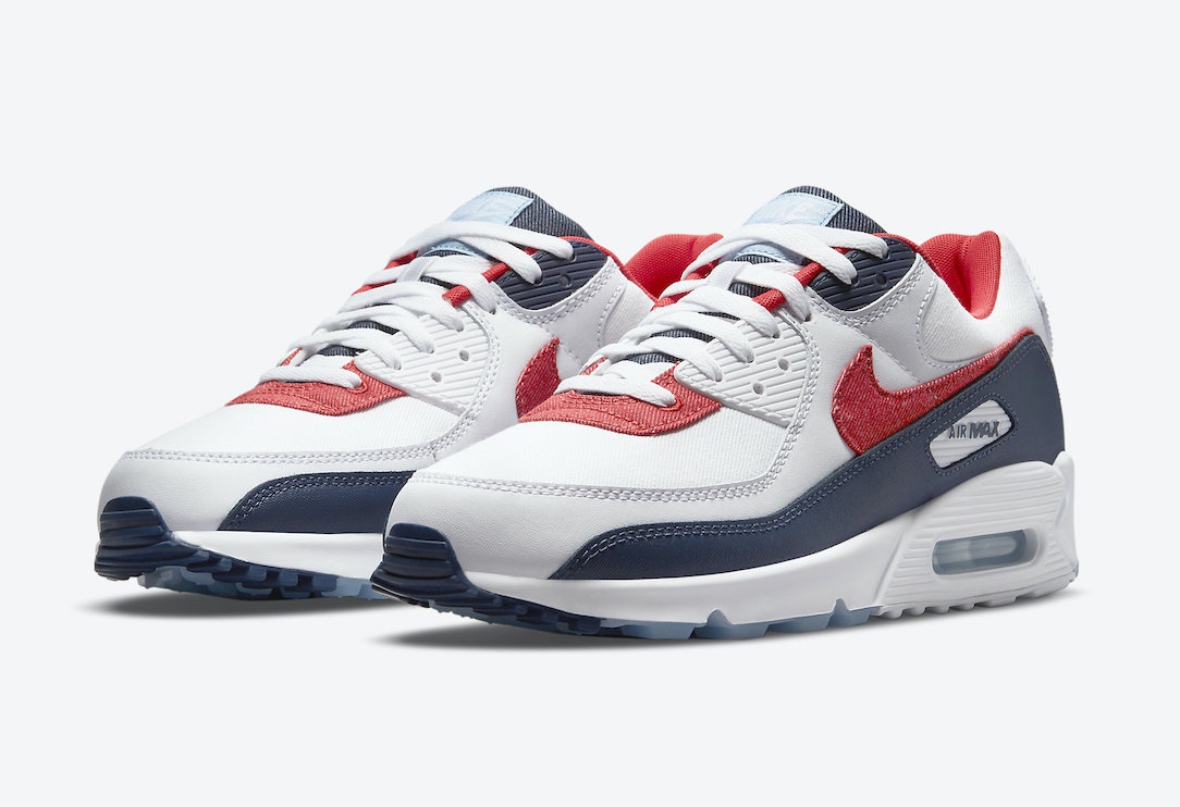 单宁牛仔swoosh美国队配色nikeairmax90官图曝光