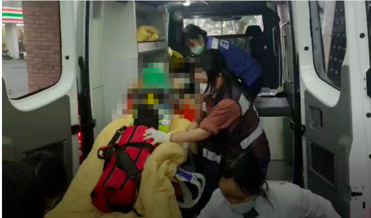 罗尚桦3月22日被送往医院急救不治。图自台媒