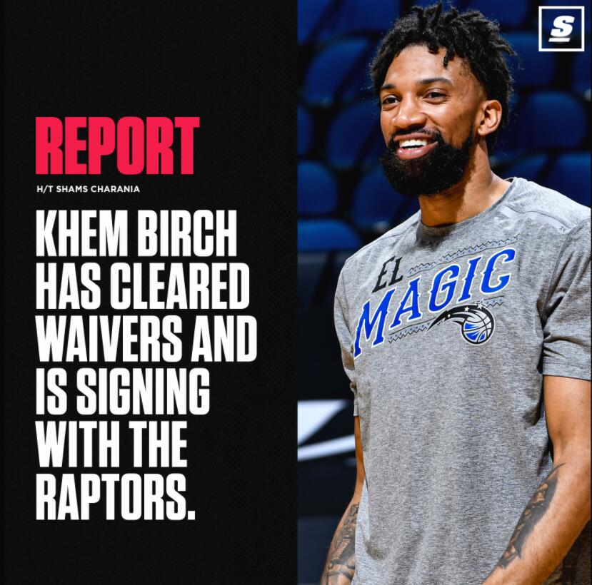 the athletic记者shams charania报道,中锋肯姆-博奇已经度过澄清期