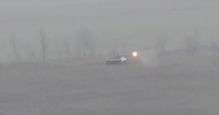 BMP-2被东乌克兰导弹击毁 图源：顿涅茨克人民共和国民兵
