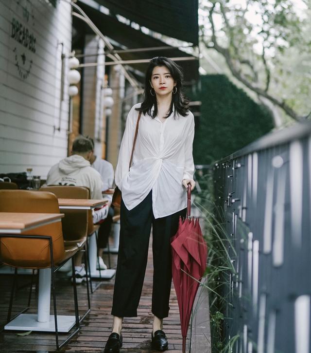 三木博主的衬衫穿搭太惊艳每1套都能照着穿简约高级又复古