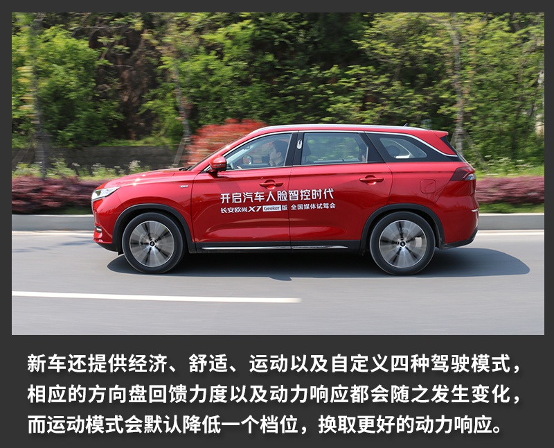 搭载“刷脸”技术的长安欧尚X7 Geeker版