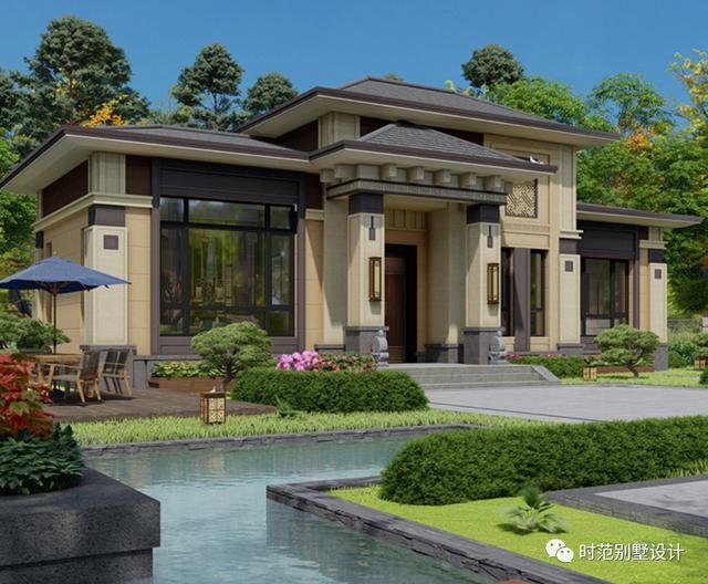 2层新中式复式别墅客厅挑空4室2厅20万左右建成