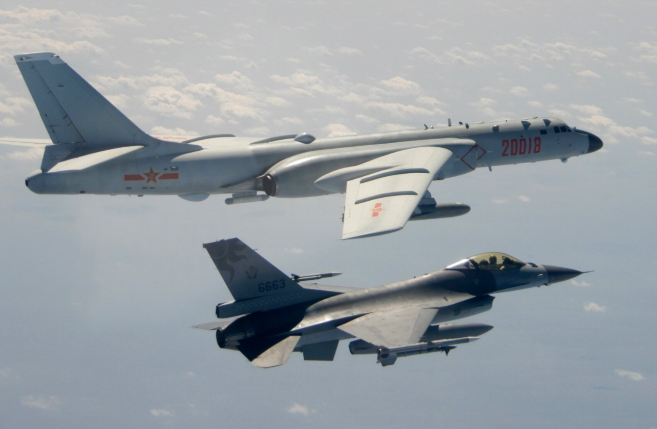 台军在推演中，机队以F-16V为主 图源：社交媒体