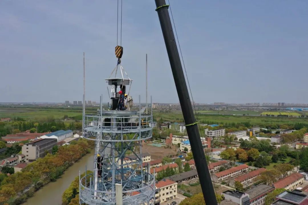 助力花博会气象保障上海安装第五部x波段相控阵天气雷达