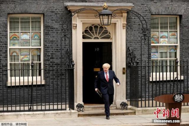 资料图:英国首相约翰逊。