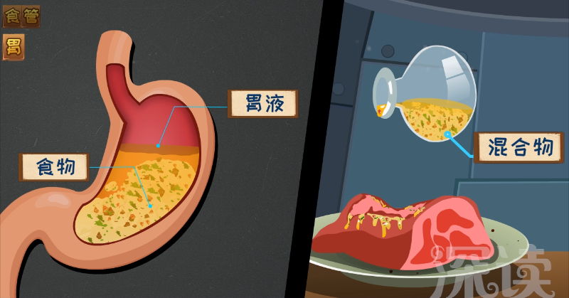 胃液又称消化液,一种强酸,ph值为0.9到1.5,而醋的ph值是2.9左右.