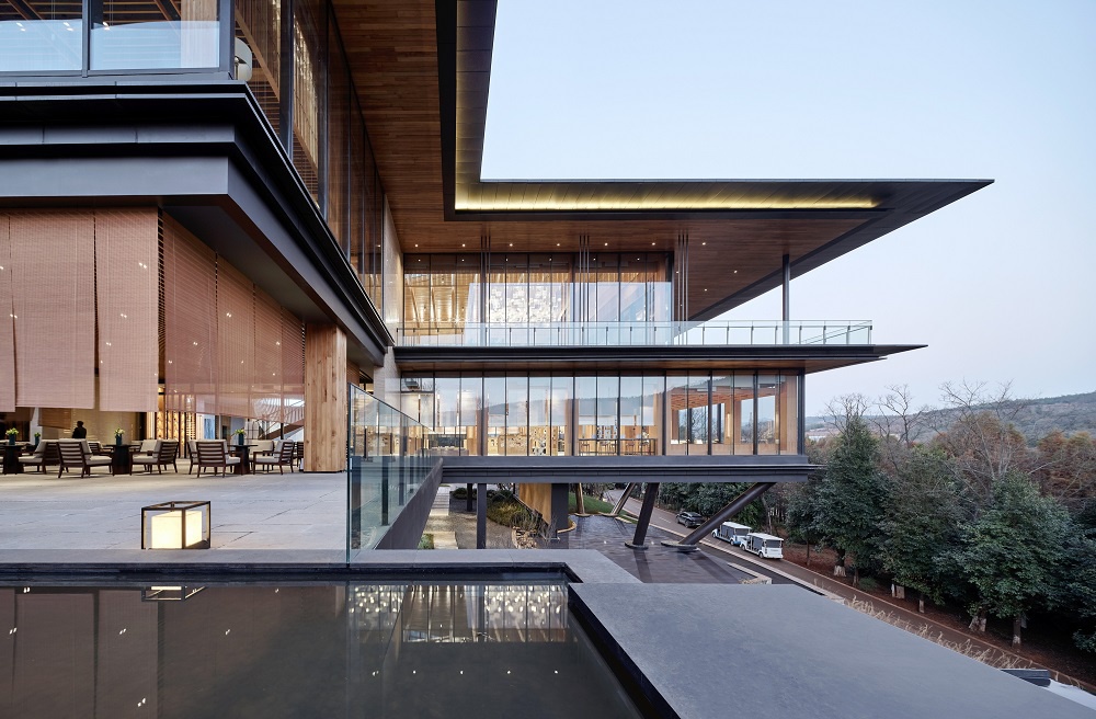 漂浮木构昆明九溪云舒体验中心上海尤安建筑设计