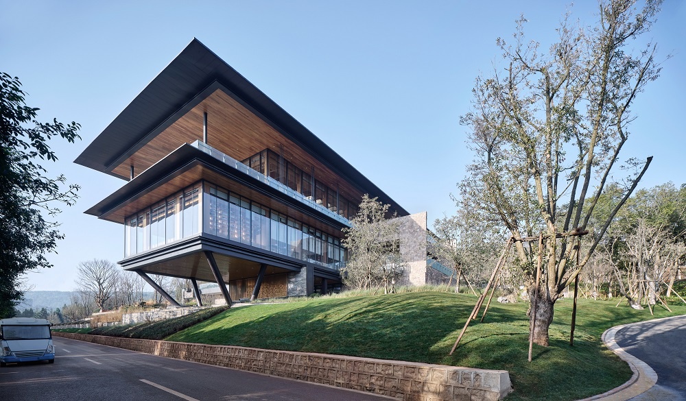 漂浮木构昆明九溪云舒体验中心上海尤安建筑设计