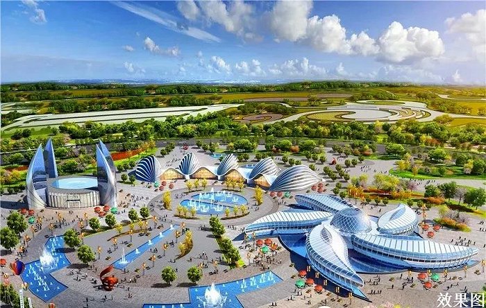 昆明恒大文化旅游城现代博物馆群效果图