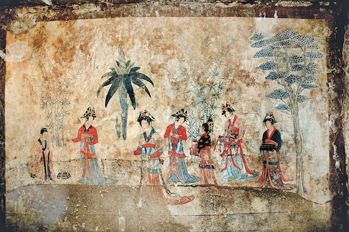 辽代早期 寄锦图 赤峰市阿鲁科尔沁旗东沙布宝山2 号墓壁画