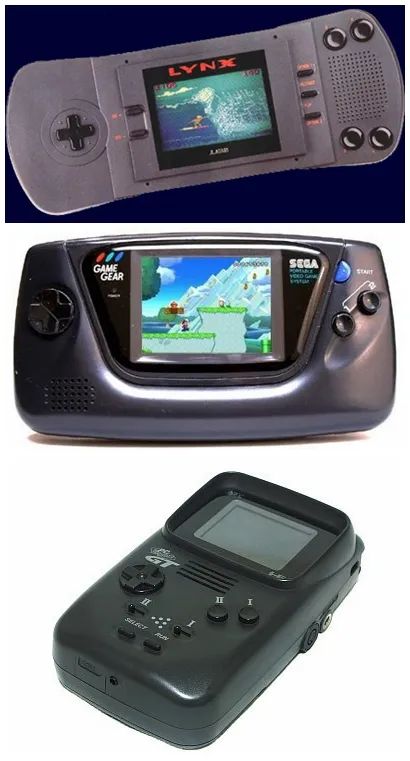 其中包括雅达利的 lynx,世嘉的 game gear 以及 nec 的 pc-e gt(美版