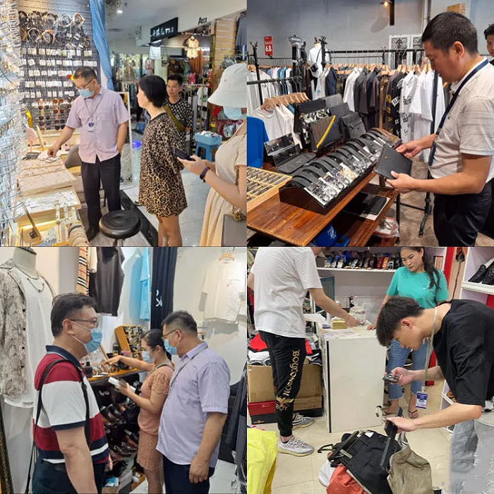 检查现场。图片来源:海口市市场监督管理局龙华分局