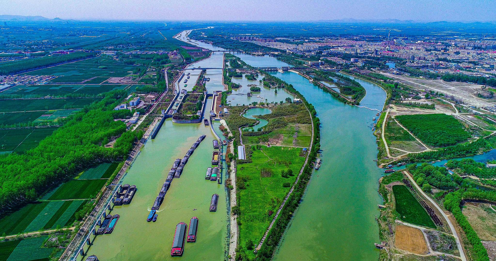 京杭大运河山东段城市图片