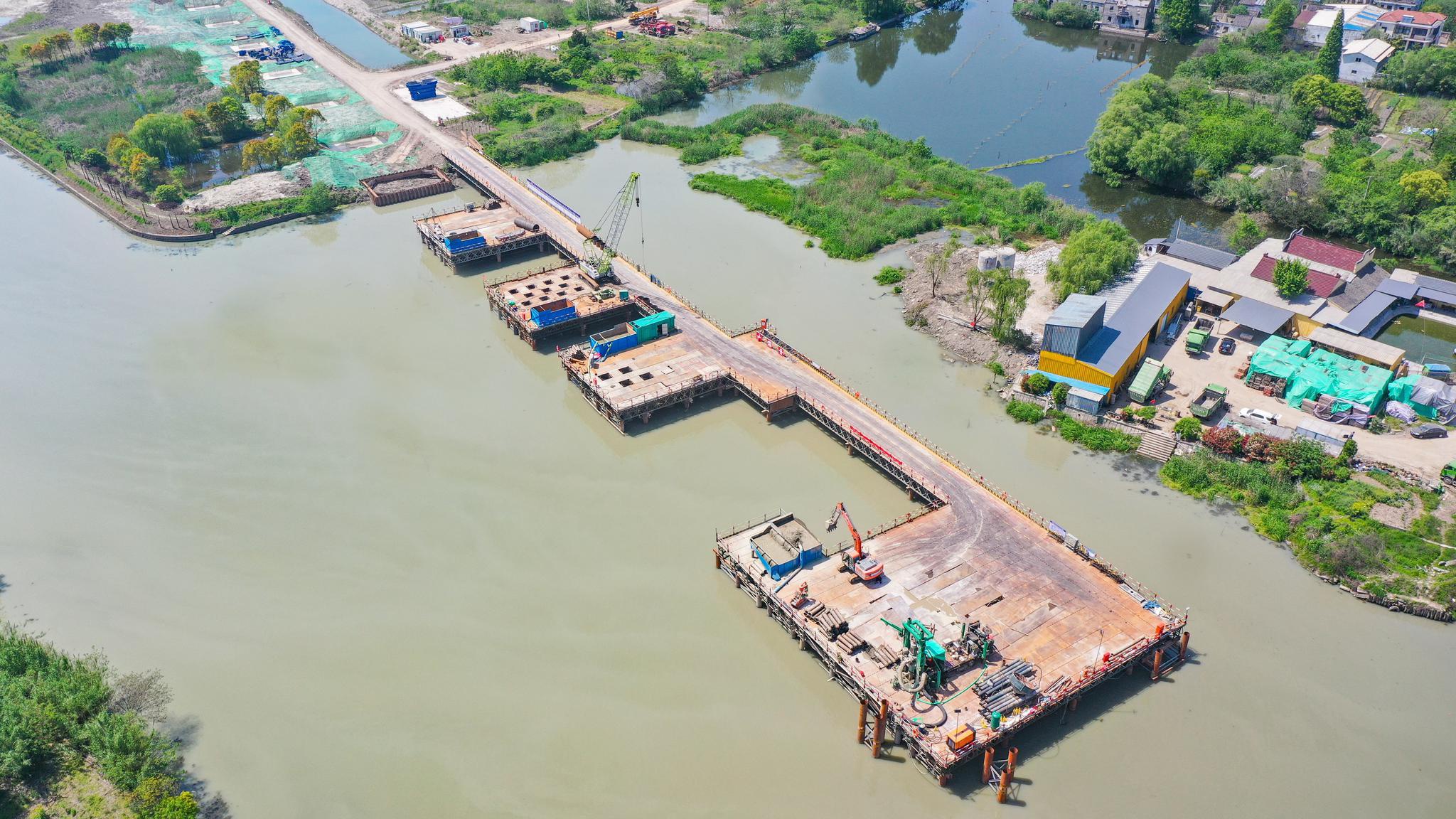 促进区域一体化发展沪苏湖高铁南浔段建设如火如荼