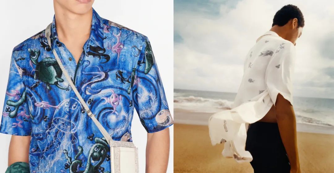 家肯尼·沙夫(kenny scharf)联手推出了dior 2021春夏的"沙滩系列"!