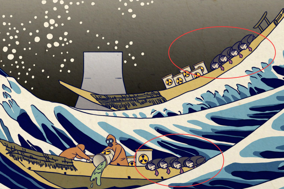 中国画师神作神奈氚冲浪里这张辐世绘就留给日本好好品品吧