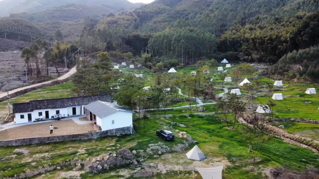 样可露营在惠州市龙门县附近的营地.(图片来源:采访对象供图)