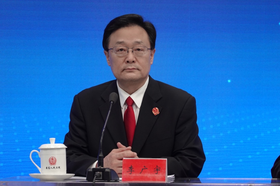 最高人民法院新闻发言人李广宇 本刊记者邢宝华摄