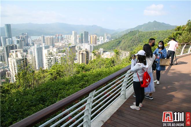 由中央,省,市十余家媒体组成采访团,先后来到半山公园带,盐田港,乐群