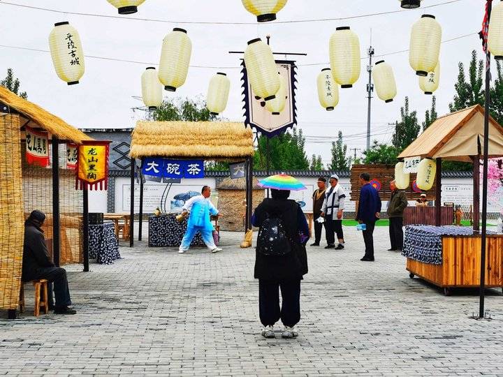 平陵古城赏千亩油菜花海,近观千年老城墙遗址