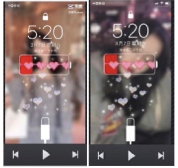 图说：剪映发布的“为爱充电”短视频模板（左），Tempo App的被控侵权短视频模板（右）。