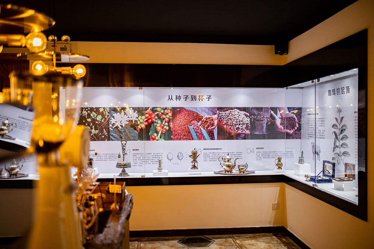 咖啡知识展区 咖啡博物馆图 