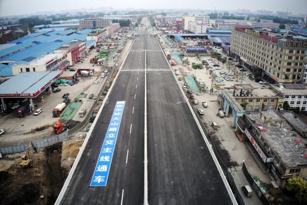 蝶形立交助力临沂西城经济巨龙腾飞