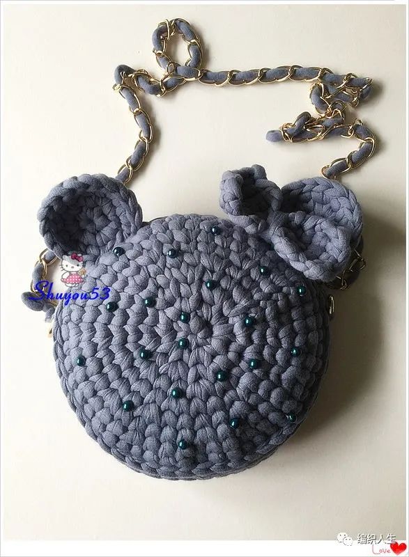 此款包包的基本图可灵活应用,换上不同的耳朵加上不同面部配饰,可以造