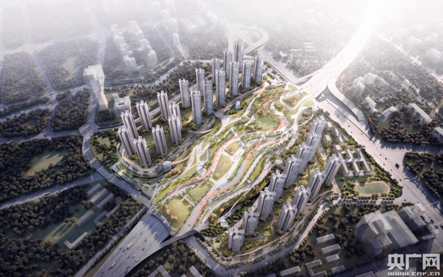 tod 新塘公园上城效果图.(央广网发)