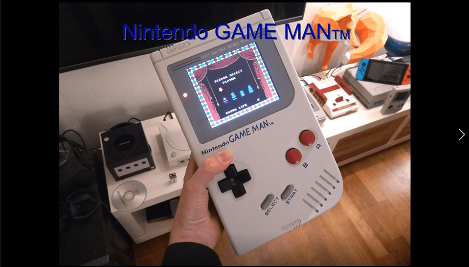 外国玩家自制巨型game boy游戏机,还能连电视|game boy|掌机|外国玩家