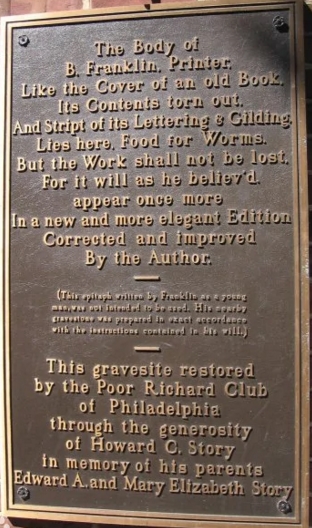 富兰克林的墓志铭