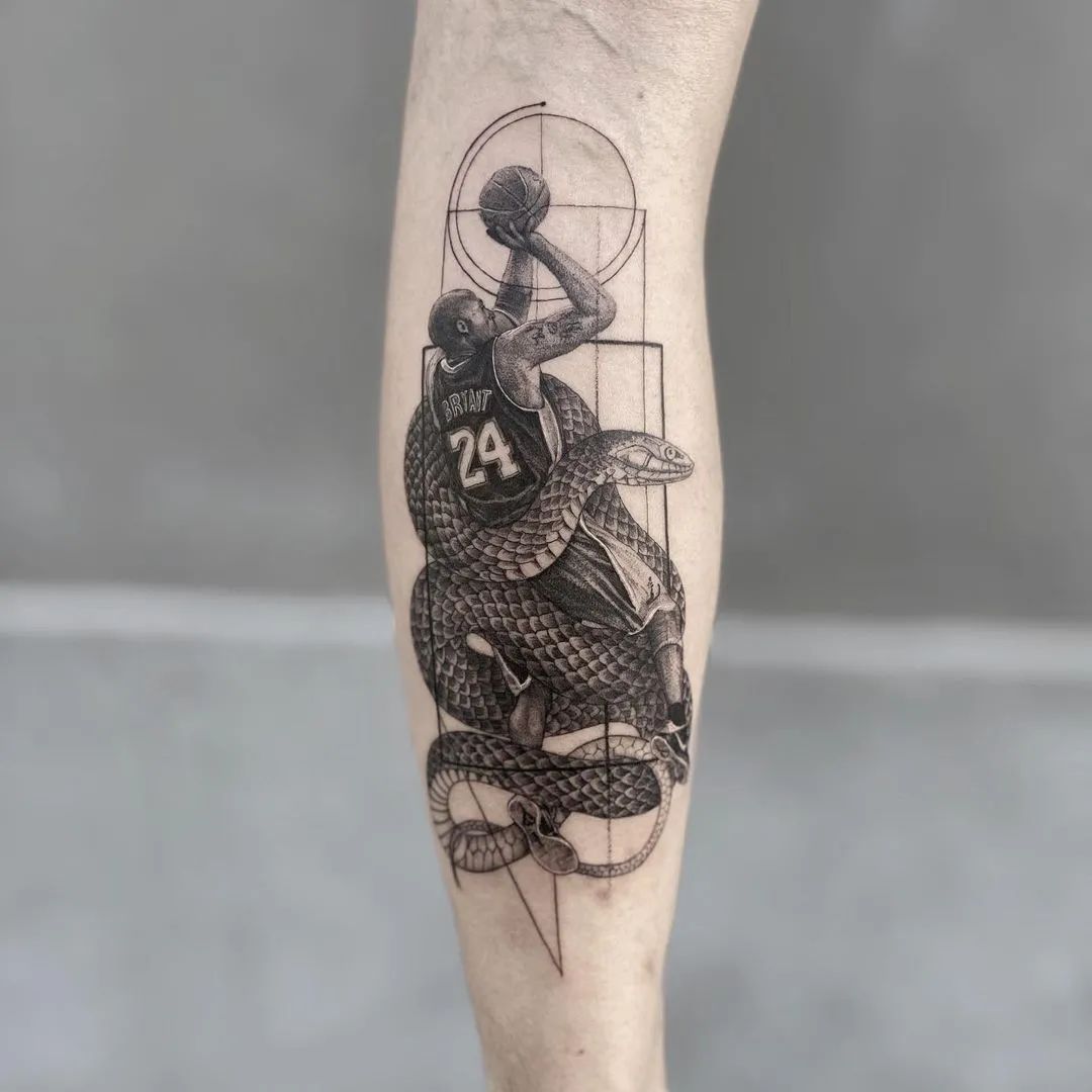 壁纸又酷又有趣的写实线条纹身