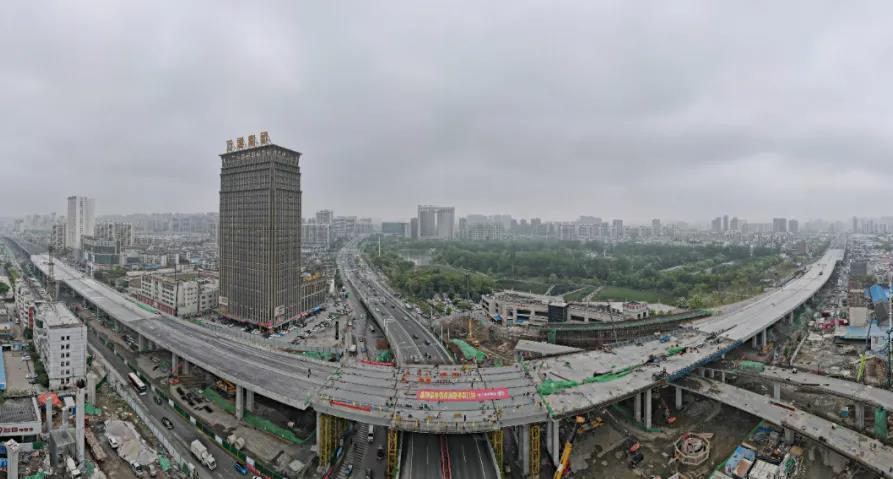 合肥畅通北二环主线桥全线合龙