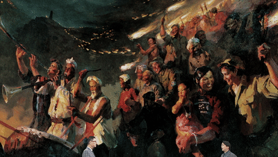 沉浸式场景，体现画作恢弘。