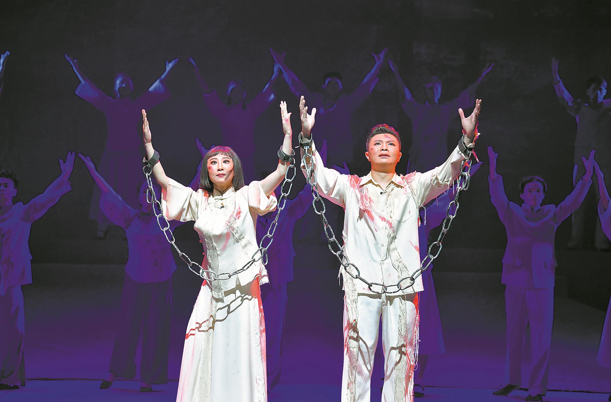 青春版现代粤剧《刑场上的婚礼》上演 青年演员挑大梁