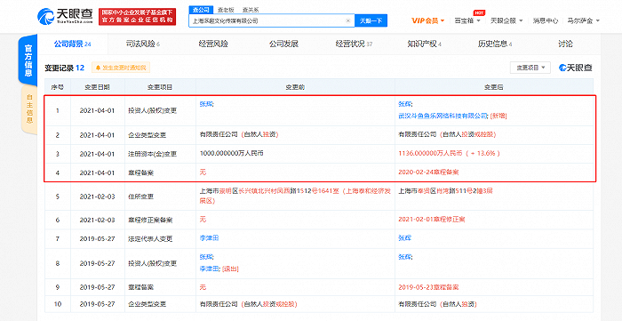 斗鱼关联公司入股嗨玩娱乐，后者主营业务含电竞培训