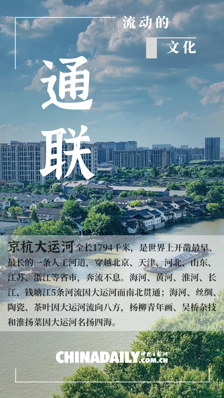 海报流动的文化大运河