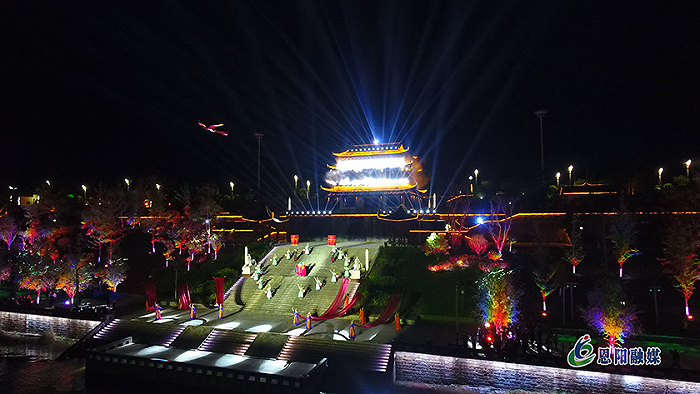 川内首个大型情境夜游项目恩阳船说开演