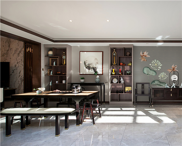 新中式墙布正确打开方式探寻领绣墙布中禅意雅致的中国格调