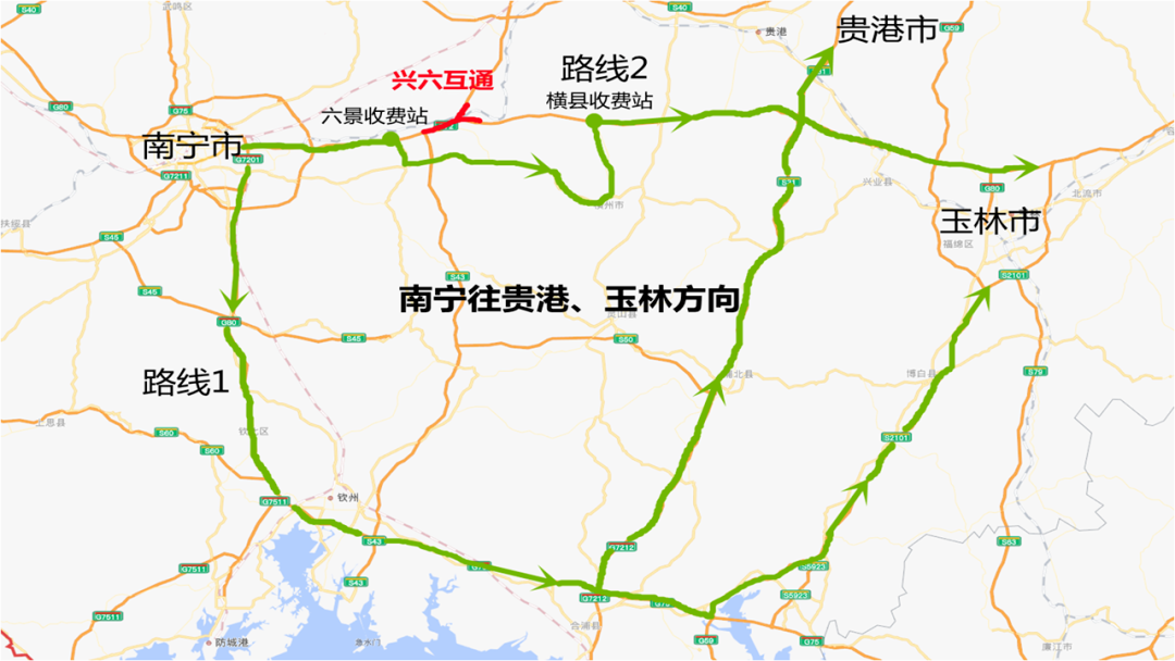贵隆高速公路路线图图片