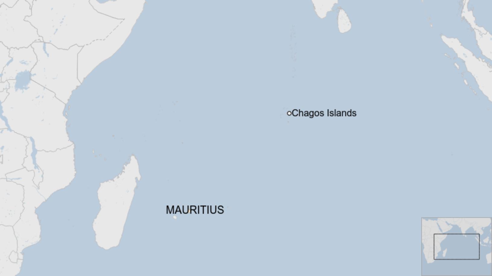 查戈斯群岛位置（截自地图软件）