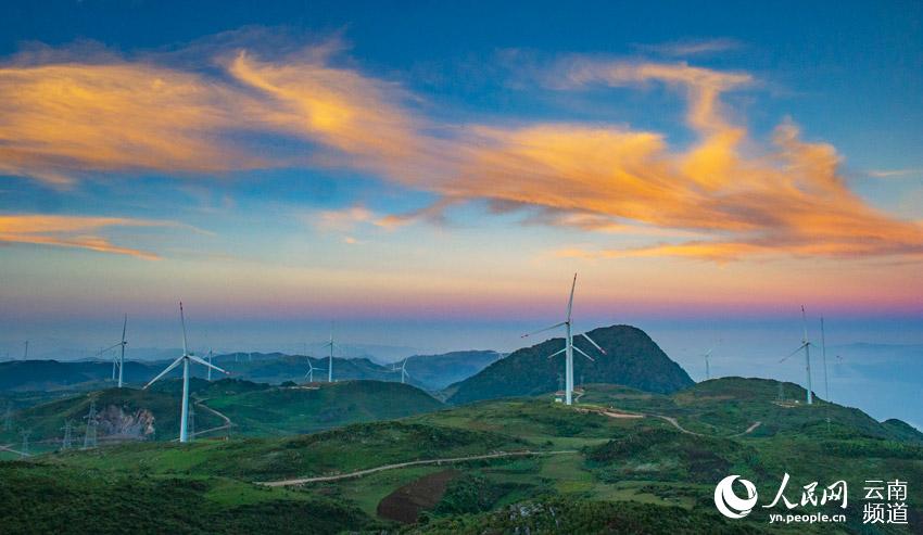 文山最美风电场科技与自然完美融合