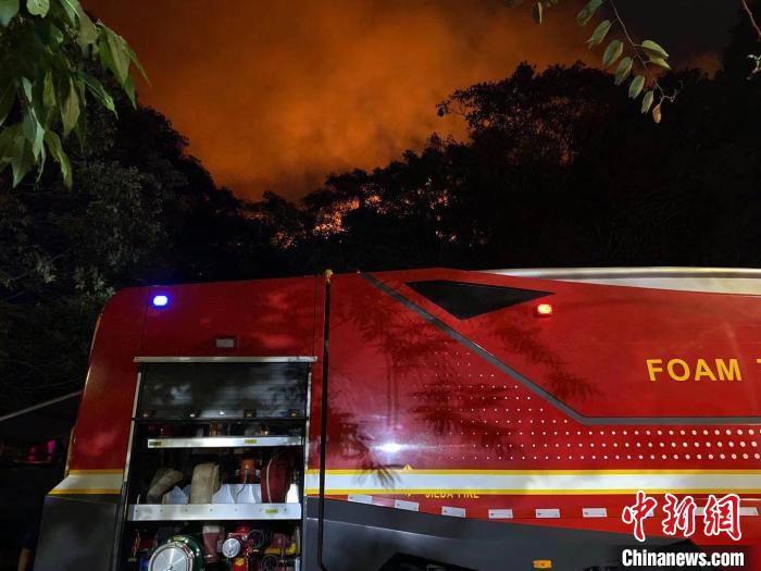 广东惠州红花湖山火已扑灭