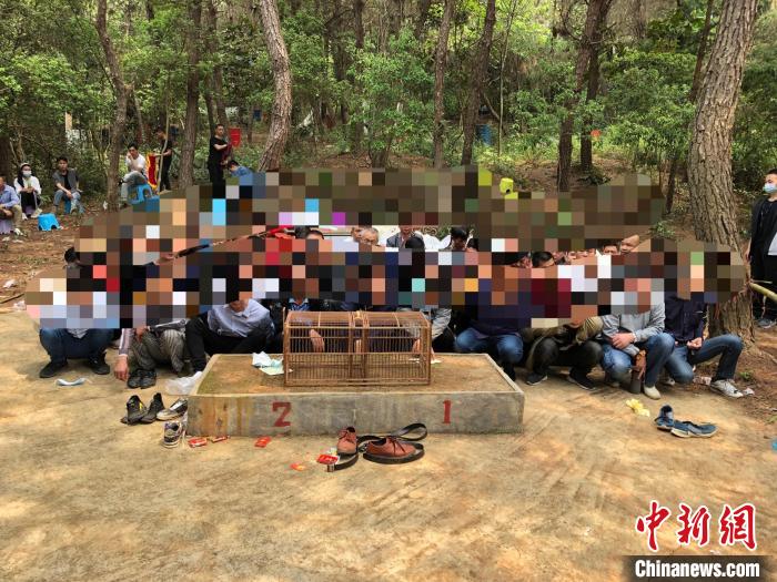 图为查获赌博现场。 南宁市公安局兴宁分局供图