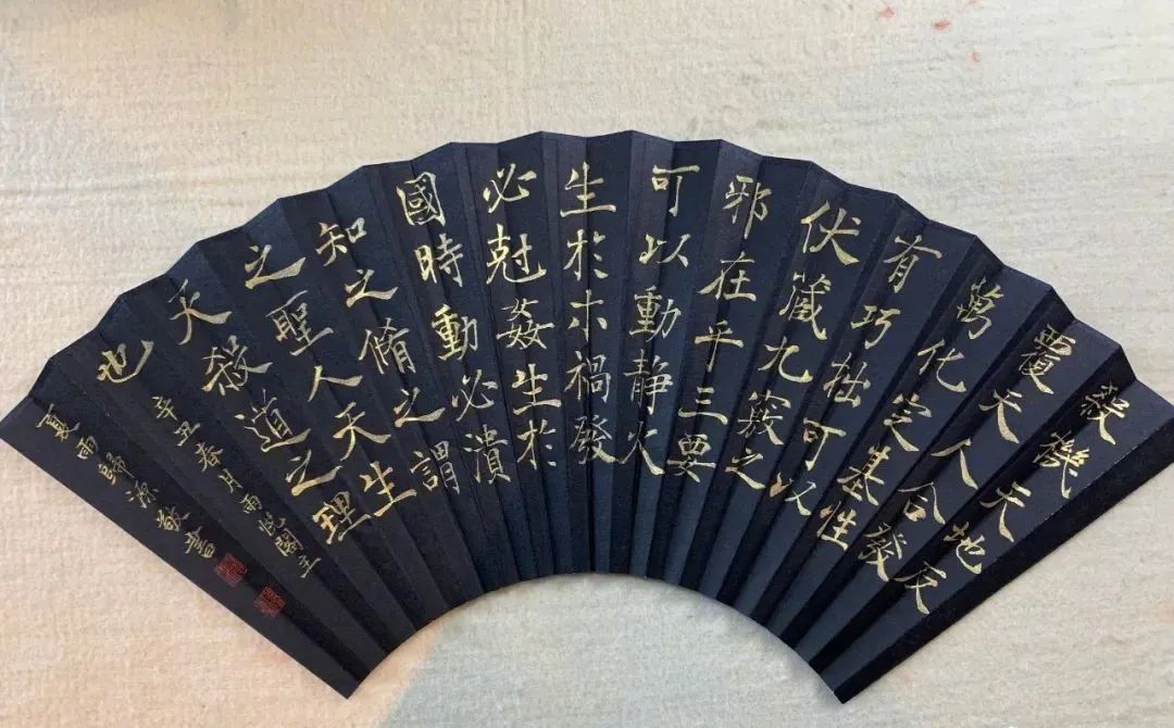 演员夏雨晒瘦金体网友直呼服了