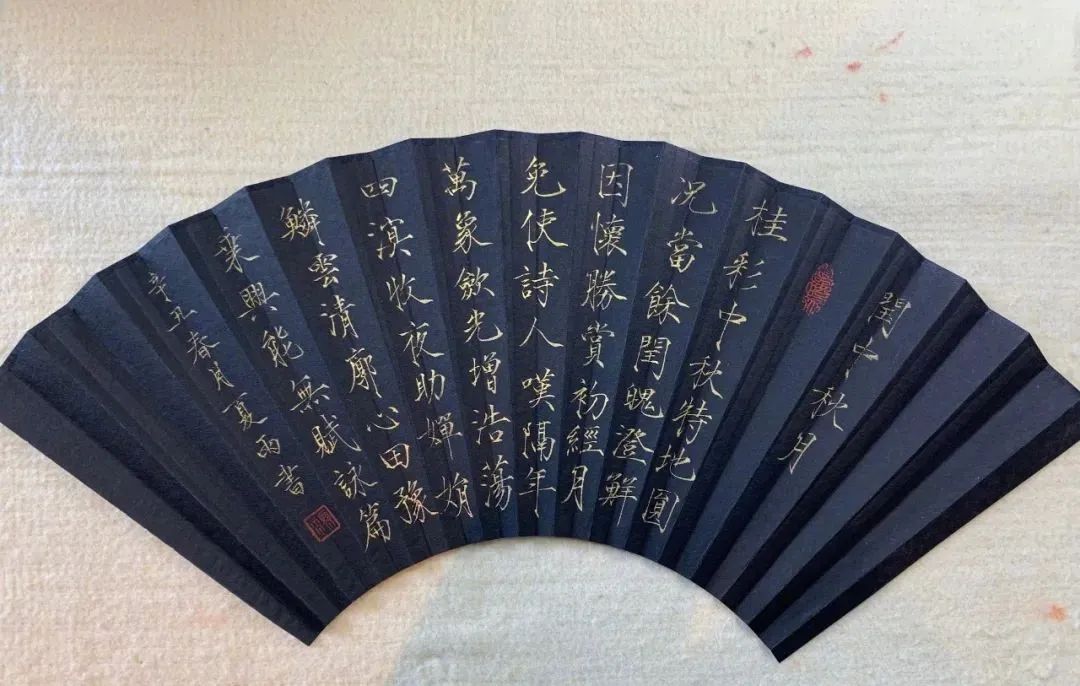 演员夏雨晒瘦金体网友直呼服了