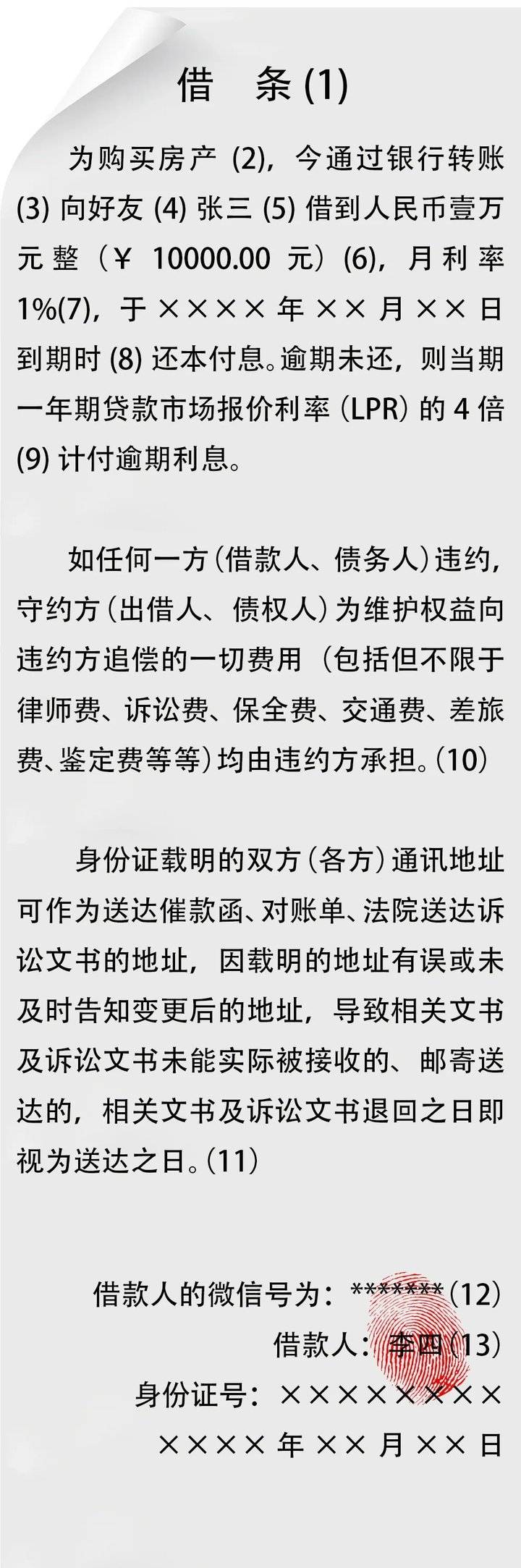 2021最新范本来了!|借条|借款人|出借人_新浪新闻