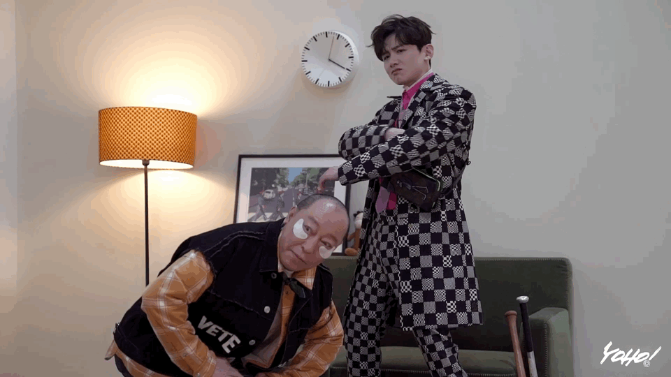 白敬亭和倪大红这对有爱组合除了聊演技还能比比谁更潮